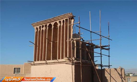 بهسازی و احیای بادگیر خانه قاجاری نعمت‌اللهی در یزد