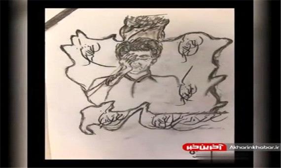 نقاشی دانش‌آموزان دبستانی به یاد استاد «محمدرضا شجریان»