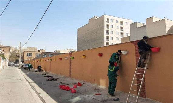 اجرای طرح کوچه سبز در کوچه شهید زینلی در محله مرتضوی