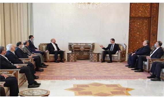 تصاویری از دیدار قالیباف با بشار اسد