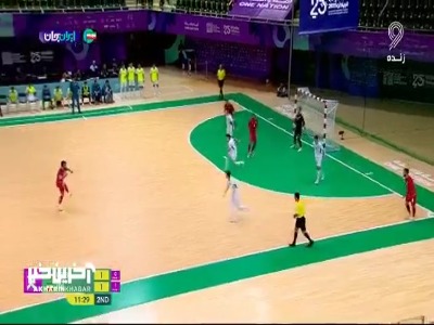 گل دوم فوتسال ایران به ازبکستان توسط سالار آقاپور