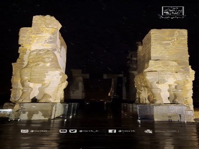 تصاویری کمتر دیده شده از بارش برف روی تخت جمشید