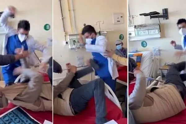 حمله یک پزشک به بیمار در بیمارستانی در هند