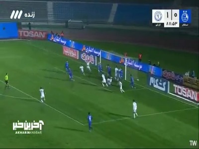 ضربه برگردون حدادی از روی دروازه گل گهر به بیرون رفت