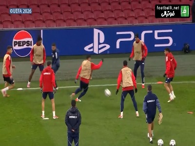 تمرینات المپیاکوس با مهدی طارمی برای تقابل با آژاکس