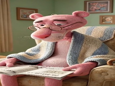 پلنگ صورتی در دوران بازنشستگی!