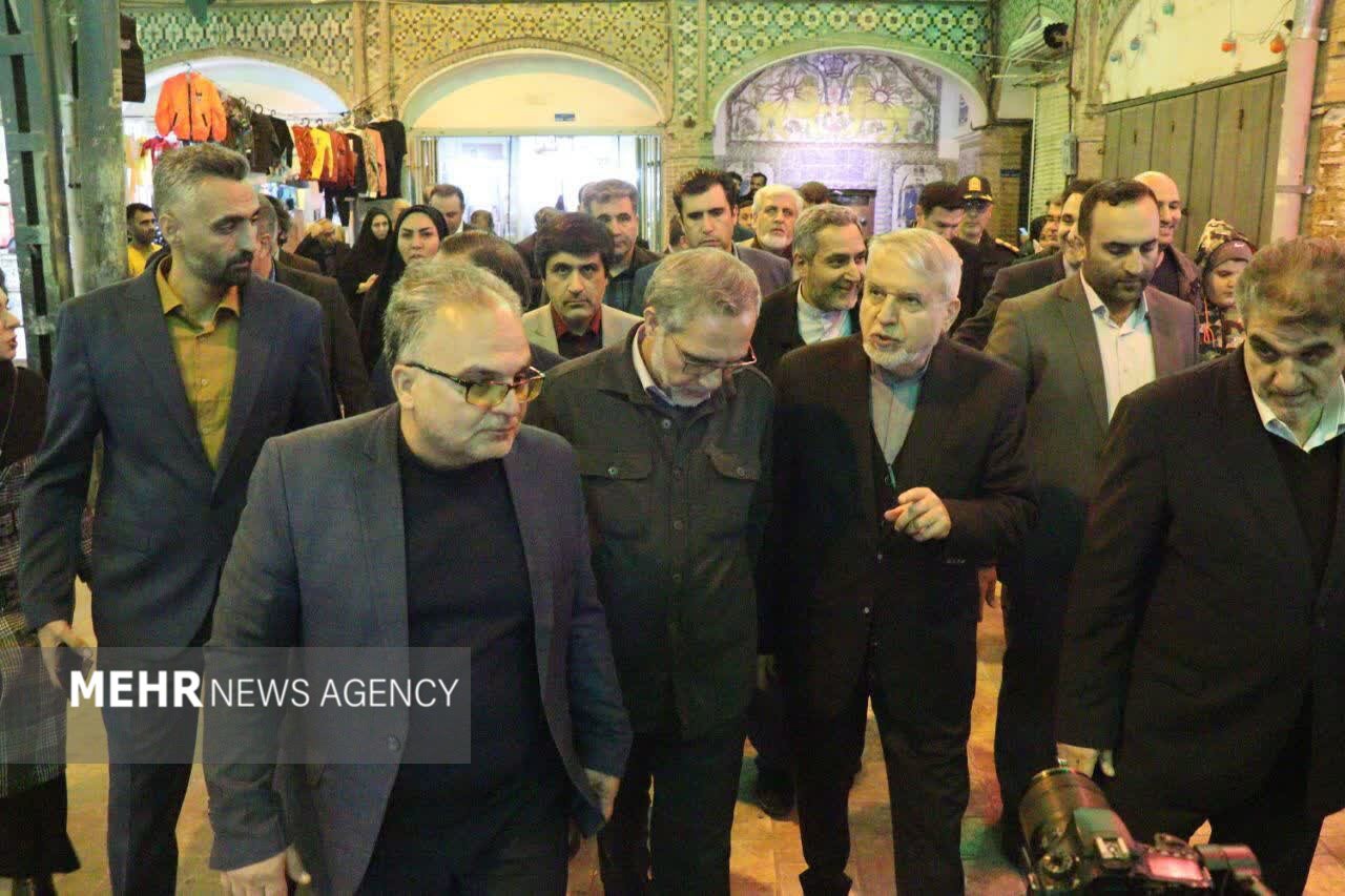 بازدید وزیر میراث فرهنگی از طرح بازارچه سمنان