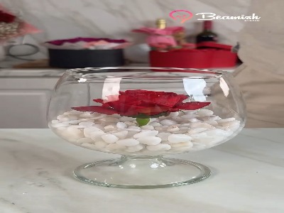 شمع سازی با گل رز رمانتیک