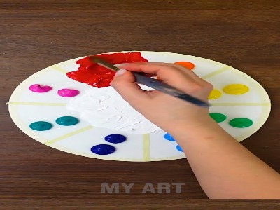 یک اثر هنری از دل رنگها