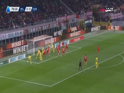 گل اول پارما به آث میلان