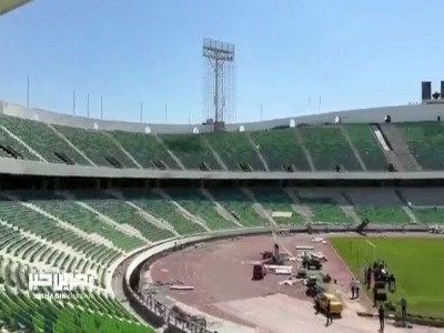 آخرین وضعیت بازسازی ورزشگاه آزادی؛ نصب صندلی‌ها رو به اتمام است