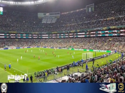 گل دوم مکزیک به جمهوری چک از زاویه متفاوت جایگاه تماشاگران