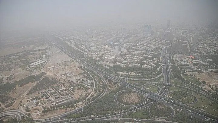 تهران در وضعیت هوای ناسالم برای گروه‌های حساس