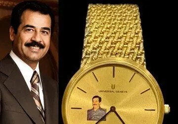 کلکسیون ساعت های سوئیسی سفارشی صدام حسین/ تصاویر