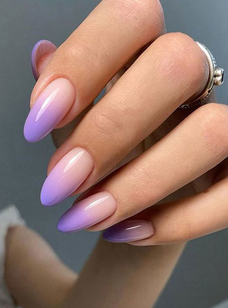 لاک ناخن با طراحی آمبره