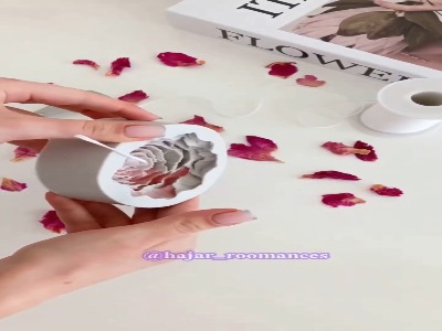 شمع گل دورنگ بساز