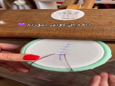 بیا با هم گل لاوندر بدوزیم