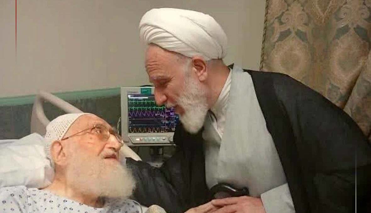 عیادت رئیس دفتر رهبر انقلاب در قم از آیت‌الله نوری همدانی